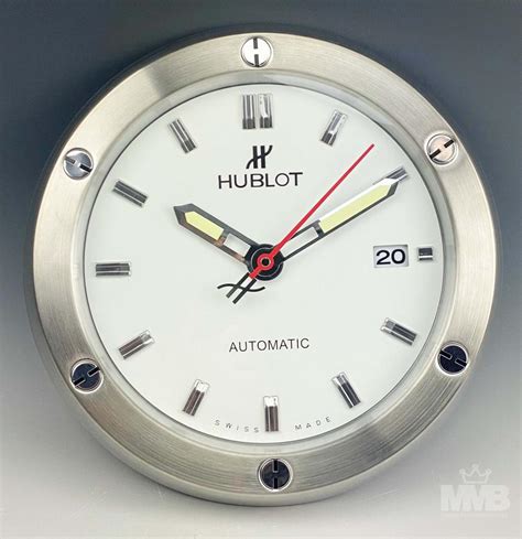 RARE HUBLOT GENEVE DEALERS DISPLAY WALL CLOCK